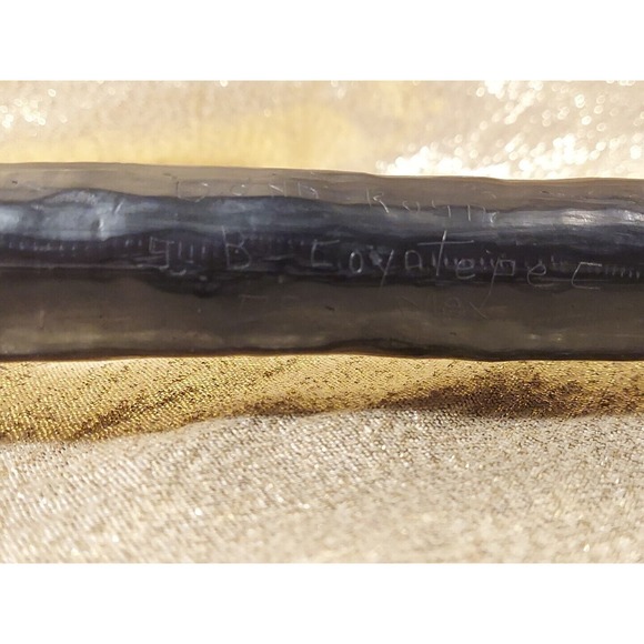 Dona Rosa Signed Coyotepec Oaxaca Mexican Folk Art Black Pottery Flute - Picture 16 of 16